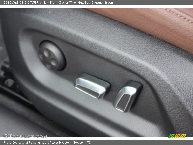 Glacier White Metallic / Chestnut Brown 2016 Audi Q3 2.0 TSFI Premium Plus