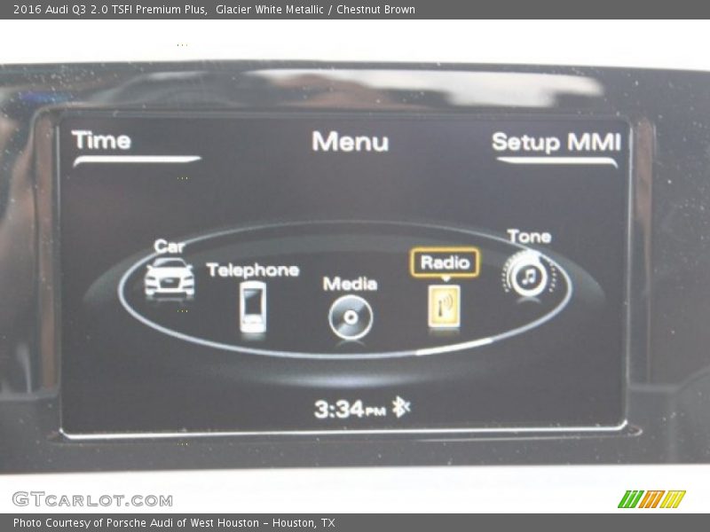 Glacier White Metallic / Chestnut Brown 2016 Audi Q3 2.0 TSFI Premium Plus