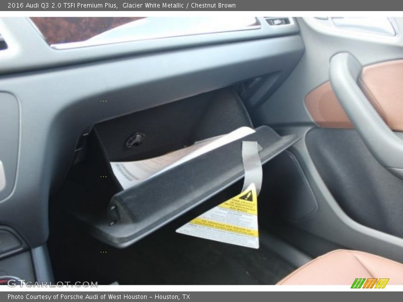 Glacier White Metallic / Chestnut Brown 2016 Audi Q3 2.0 TSFI Premium Plus
