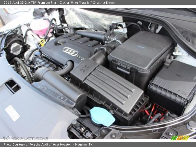 Glacier White Metallic / Chestnut Brown 2016 Audi Q3 2.0 TSFI Premium Plus