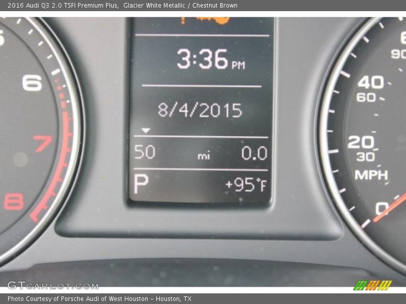 Glacier White Metallic / Chestnut Brown 2016 Audi Q3 2.0 TSFI Premium Plus