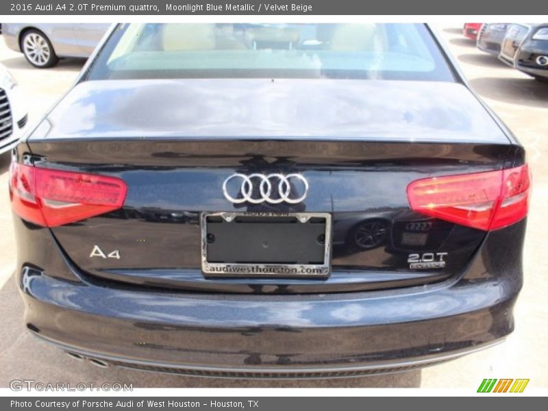 Moonlight Blue Metallic / Velvet Beige 2016 Audi A4 2.0T Premium quattro