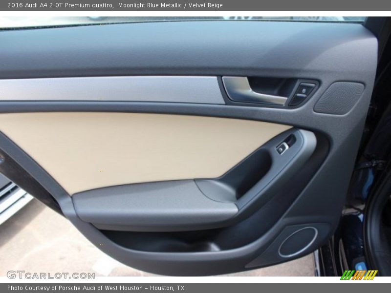 Moonlight Blue Metallic / Velvet Beige 2016 Audi A4 2.0T Premium quattro