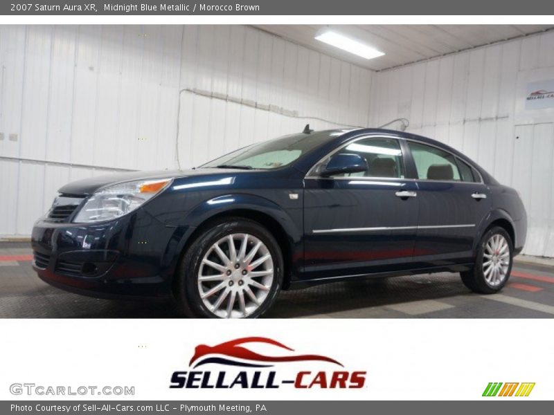 Midnight Blue Metallic / Morocco Brown 2007 Saturn Aura XR