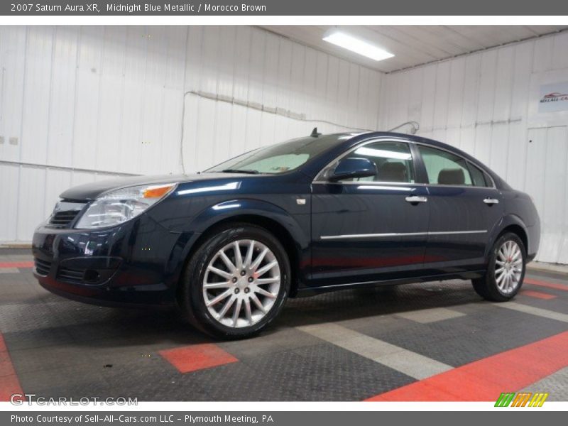 Midnight Blue Metallic / Morocco Brown 2007 Saturn Aura XR