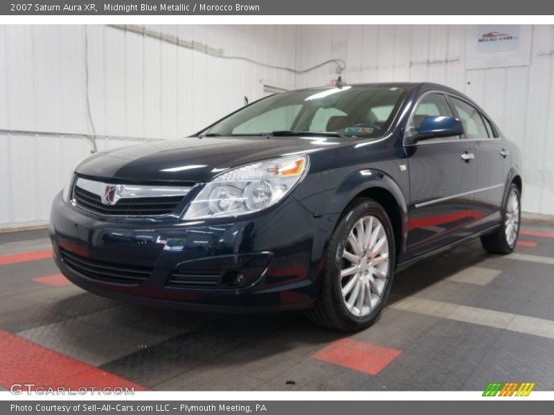 Midnight Blue Metallic / Morocco Brown 2007 Saturn Aura XR