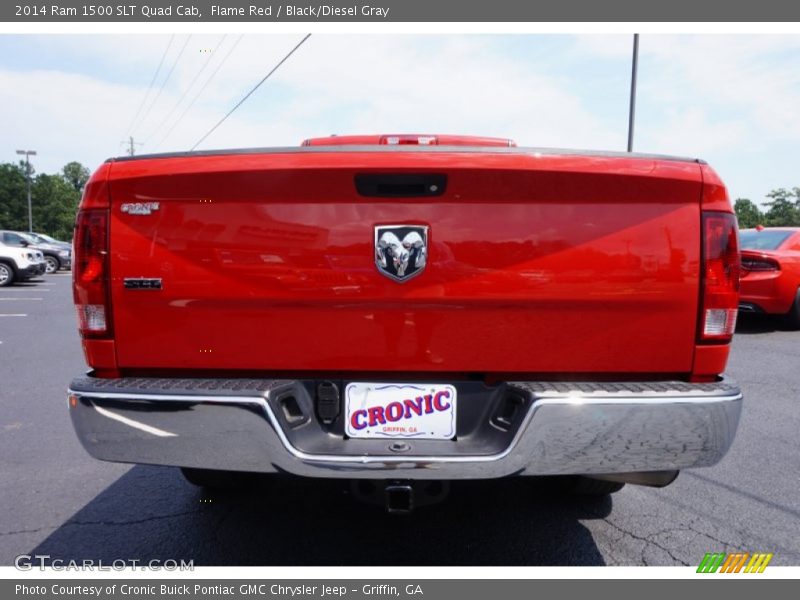Flame Red / Black/Diesel Gray 2014 Ram 1500 SLT Quad Cab