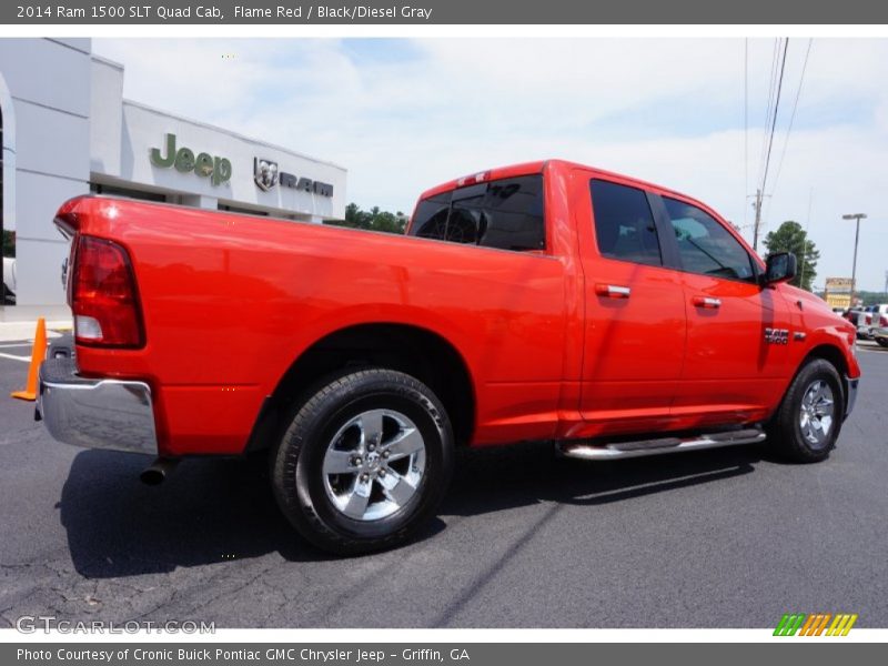Flame Red / Black/Diesel Gray 2014 Ram 1500 SLT Quad Cab