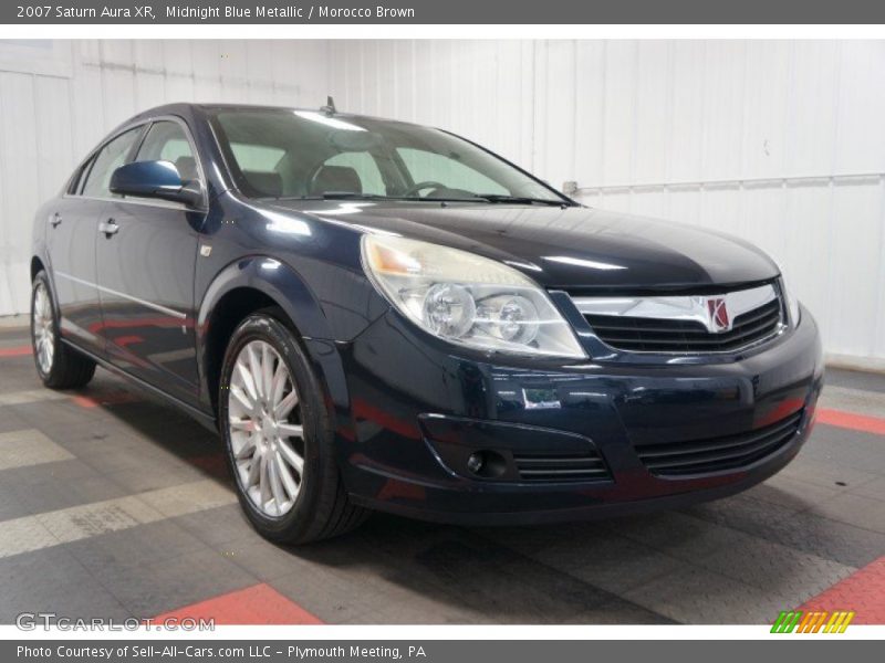 Midnight Blue Metallic / Morocco Brown 2007 Saturn Aura XR