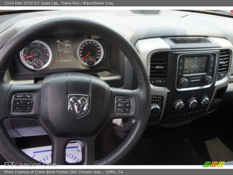 Flame Red / Black/Diesel Gray 2014 Ram 1500 SLT Quad Cab