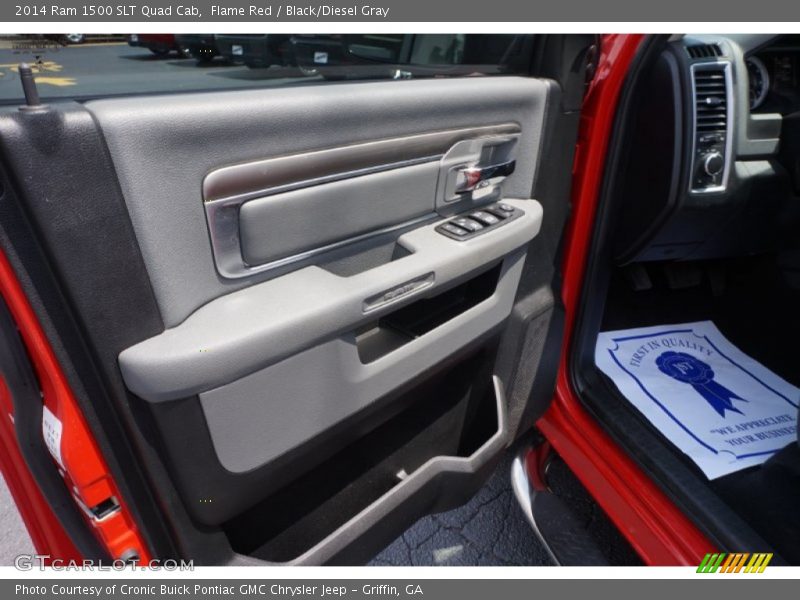 Flame Red / Black/Diesel Gray 2014 Ram 1500 SLT Quad Cab