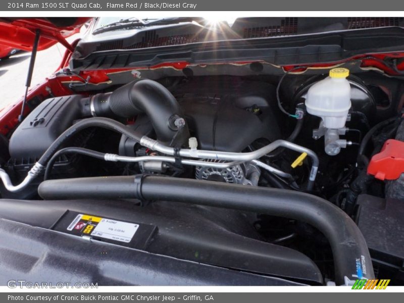 Flame Red / Black/Diesel Gray 2014 Ram 1500 SLT Quad Cab
