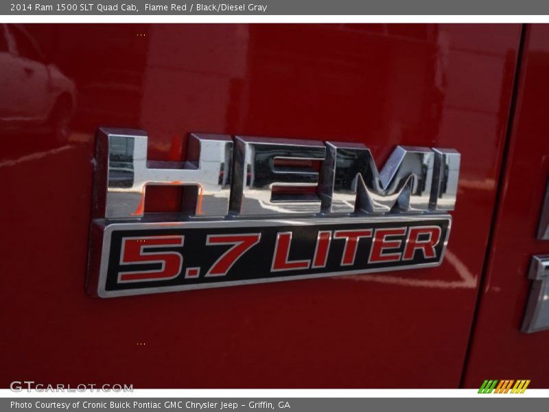 Flame Red / Black/Diesel Gray 2014 Ram 1500 SLT Quad Cab