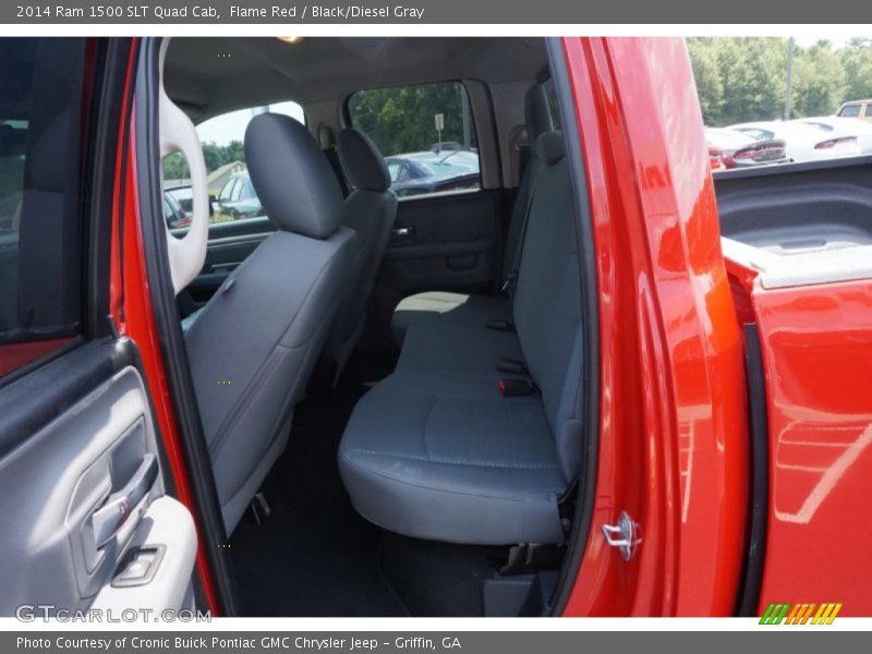 Flame Red / Black/Diesel Gray 2014 Ram 1500 SLT Quad Cab