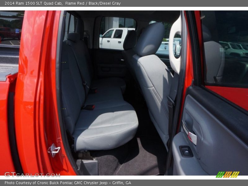 Flame Red / Black/Diesel Gray 2014 Ram 1500 SLT Quad Cab