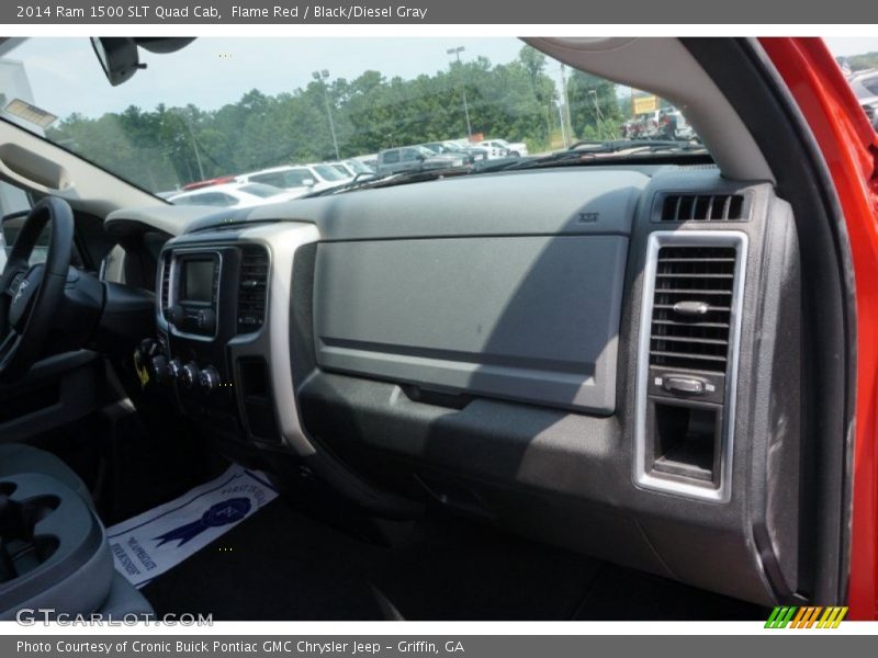 Flame Red / Black/Diesel Gray 2014 Ram 1500 SLT Quad Cab