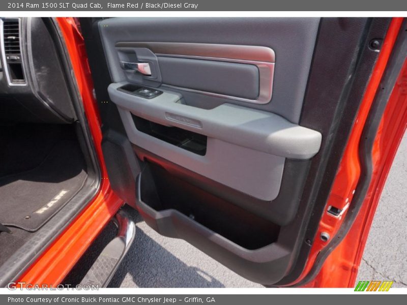 Flame Red / Black/Diesel Gray 2014 Ram 1500 SLT Quad Cab