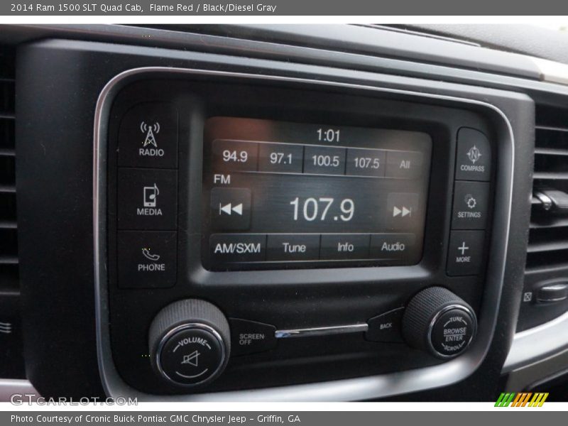 Flame Red / Black/Diesel Gray 2014 Ram 1500 SLT Quad Cab