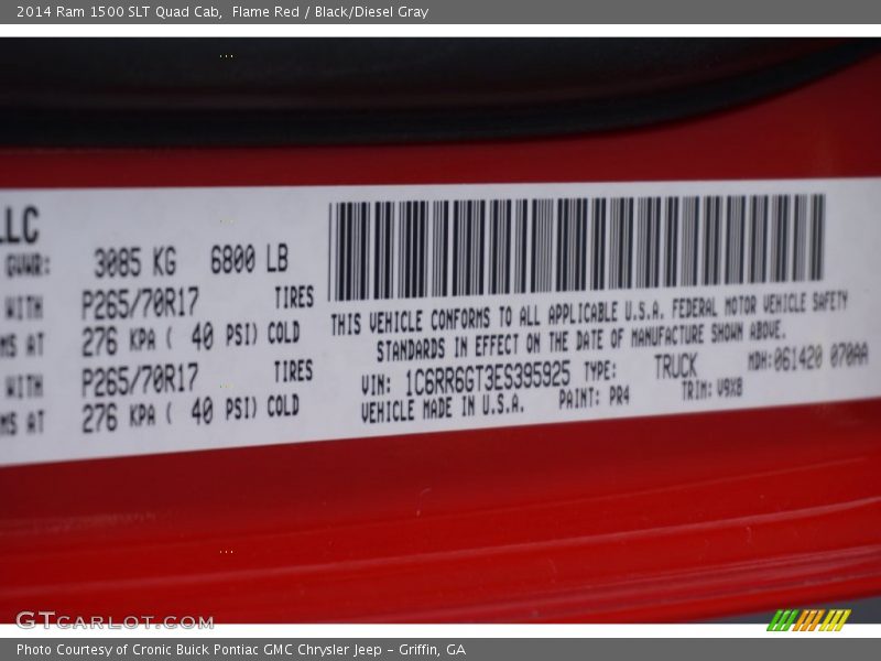 Flame Red / Black/Diesel Gray 2014 Ram 1500 SLT Quad Cab