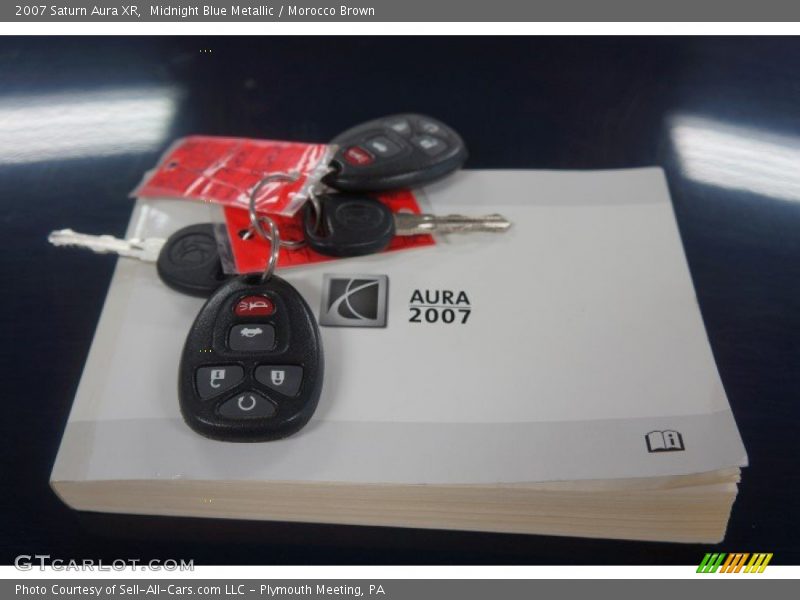 Midnight Blue Metallic / Morocco Brown 2007 Saturn Aura XR