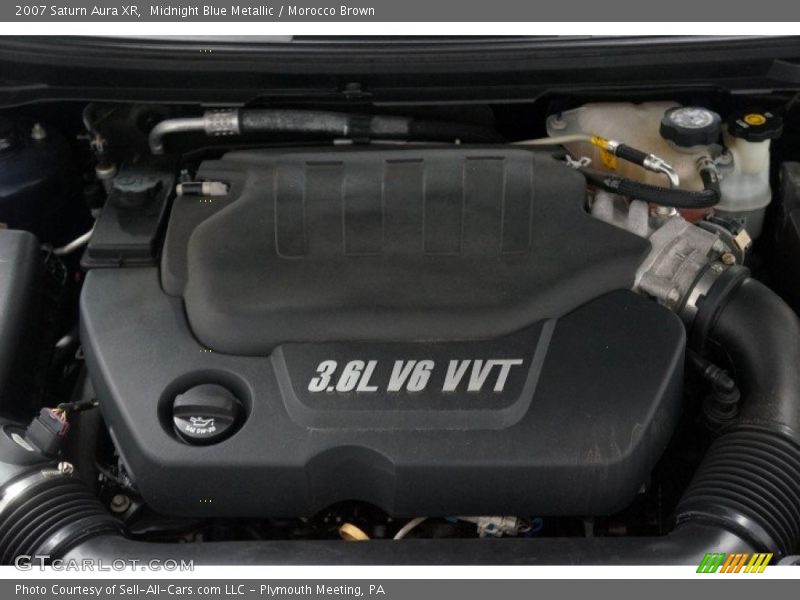 Midnight Blue Metallic / Morocco Brown 2007 Saturn Aura XR
