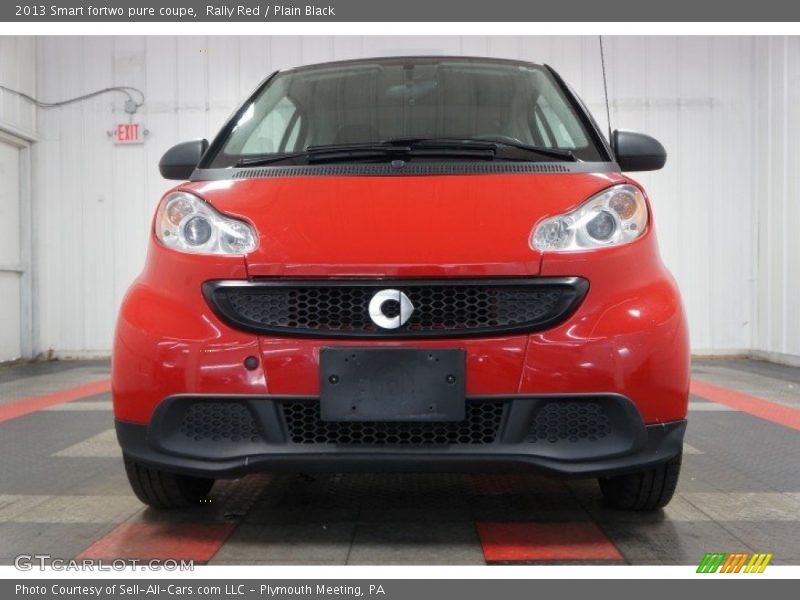 Rally Red / Plain Black 2013 Smart fortwo pure coupe