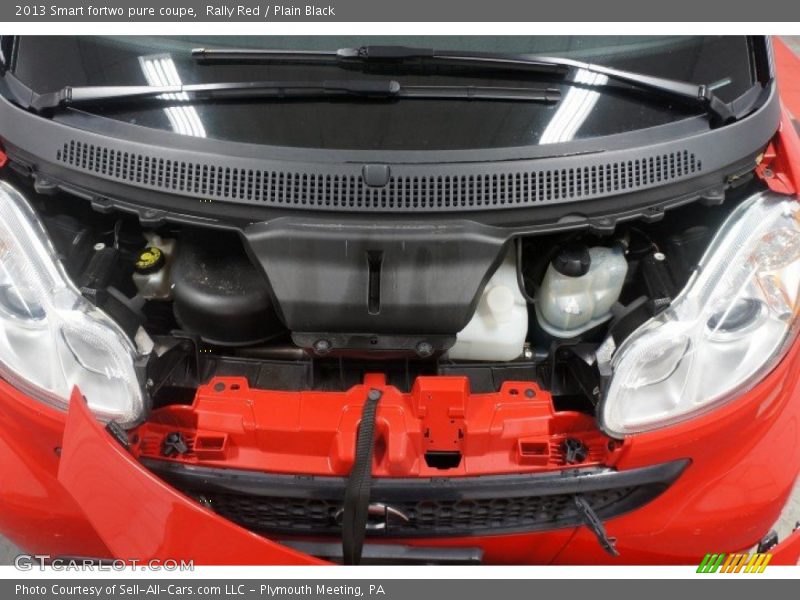 Rally Red / Plain Black 2013 Smart fortwo pure coupe