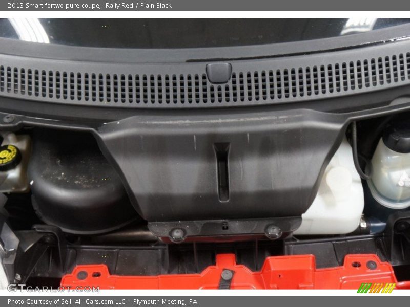 Rally Red / Plain Black 2013 Smart fortwo pure coupe