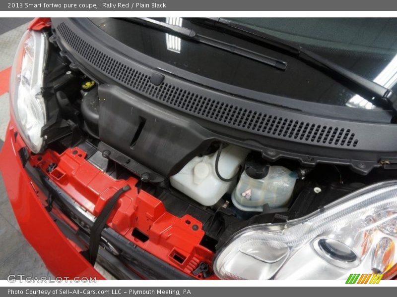 Rally Red / Plain Black 2013 Smart fortwo pure coupe