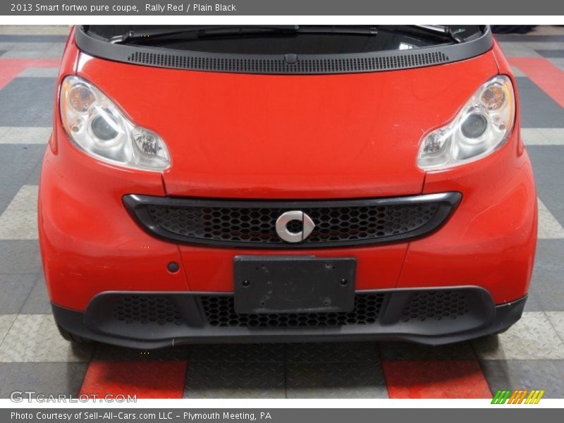 Rally Red / Plain Black 2013 Smart fortwo pure coupe