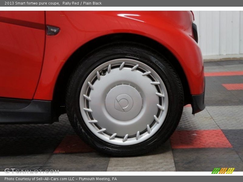 Rally Red / Plain Black 2013 Smart fortwo pure coupe