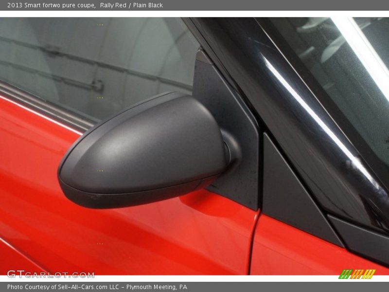 Rally Red / Plain Black 2013 Smart fortwo pure coupe