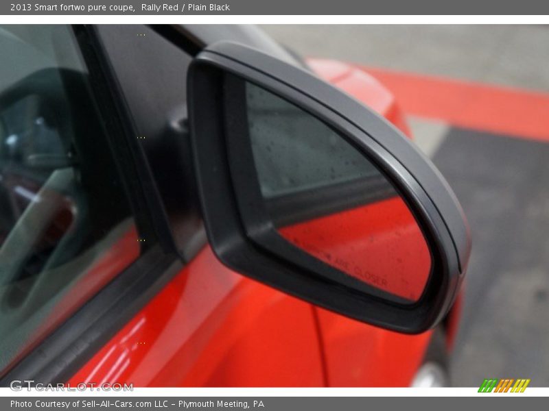 Rally Red / Plain Black 2013 Smart fortwo pure coupe