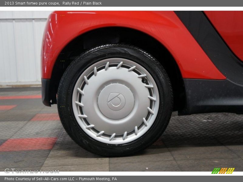 Rally Red / Plain Black 2013 Smart fortwo pure coupe