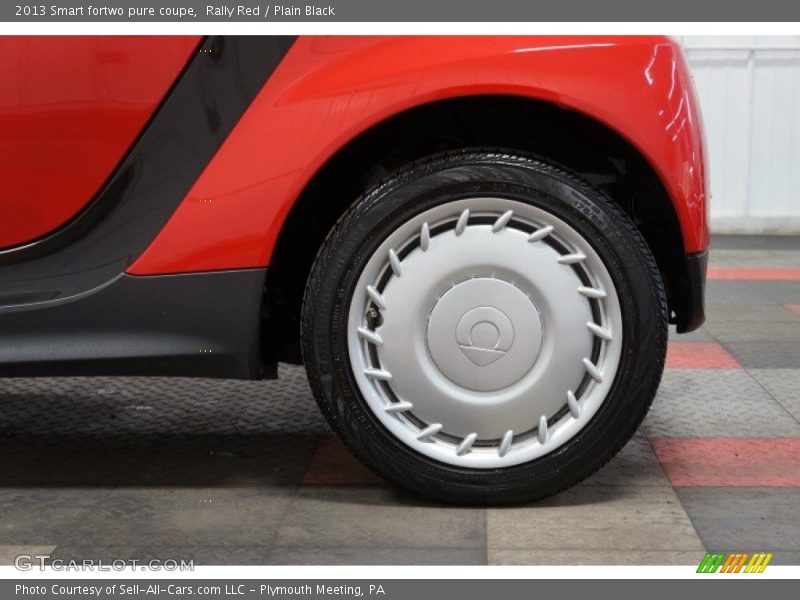 Rally Red / Plain Black 2013 Smart fortwo pure coupe