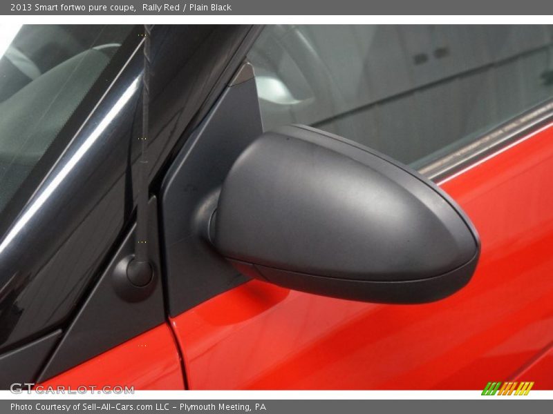 Rally Red / Plain Black 2013 Smart fortwo pure coupe