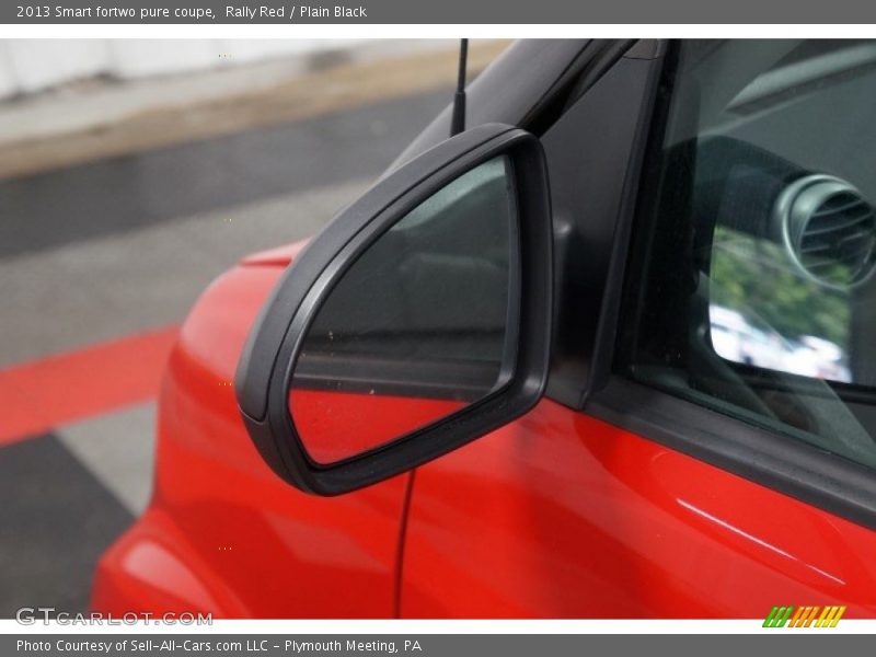 Rally Red / Plain Black 2013 Smart fortwo pure coupe