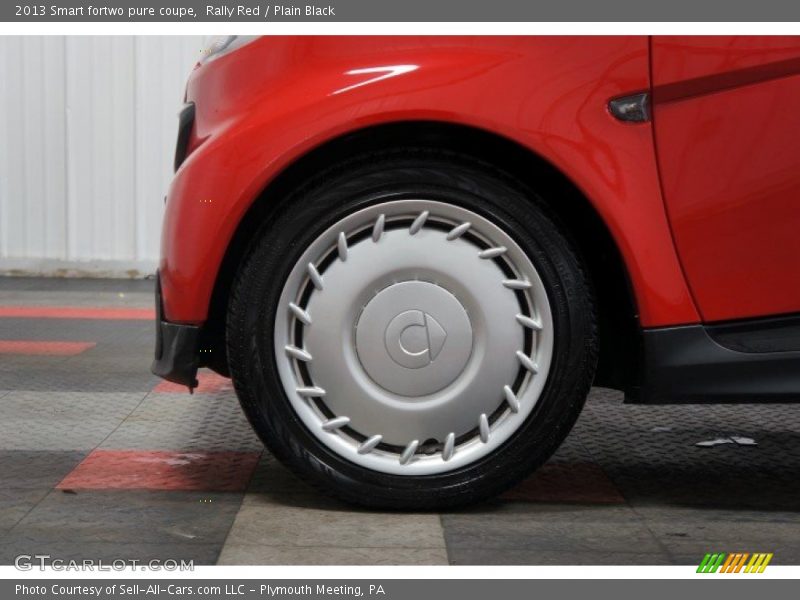 Rally Red / Plain Black 2013 Smart fortwo pure coupe