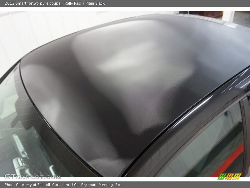 Rally Red / Plain Black 2013 Smart fortwo pure coupe