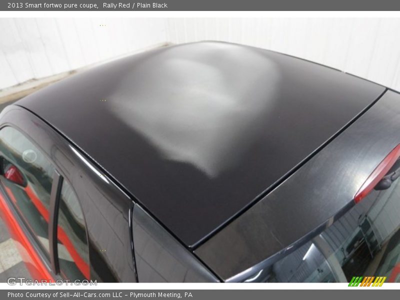 Rally Red / Plain Black 2013 Smart fortwo pure coupe