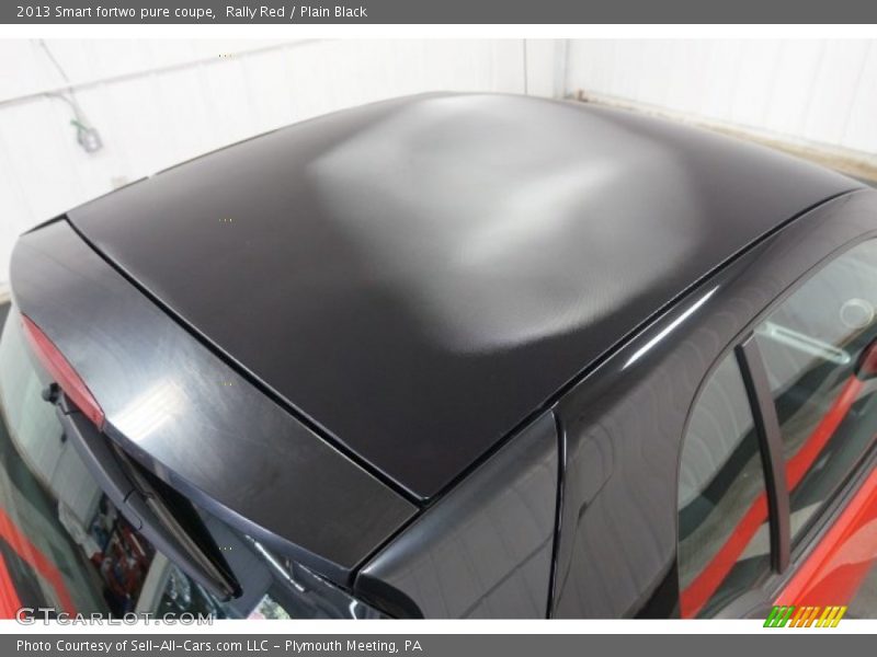 Rally Red / Plain Black 2013 Smart fortwo pure coupe