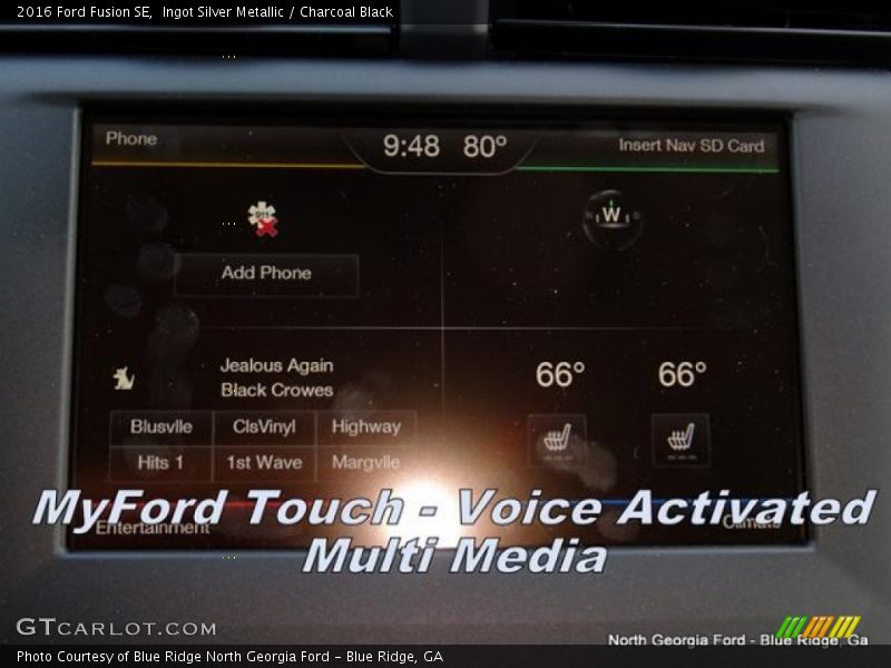 Ingot Silver Metallic / Charcoal Black 2016 Ford Fusion SE