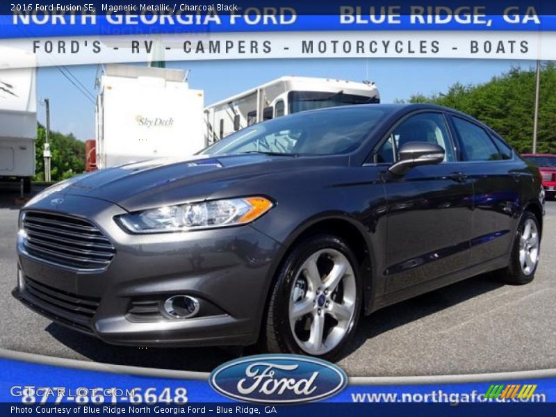 Magnetic Metallic / Charcoal Black 2016 Ford Fusion SE