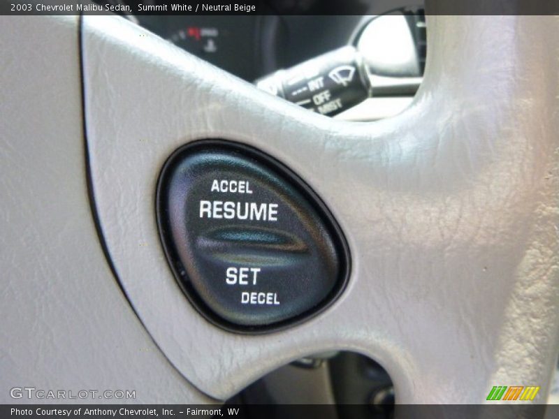 Summit White / Neutral Beige 2003 Chevrolet Malibu Sedan