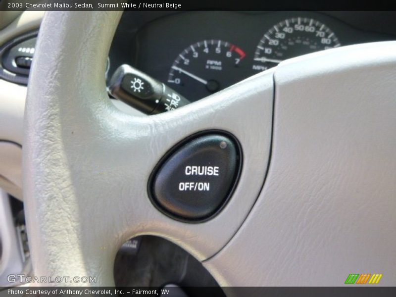 Summit White / Neutral Beige 2003 Chevrolet Malibu Sedan