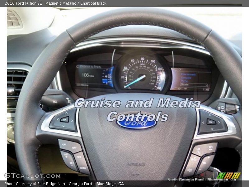Magnetic Metallic / Charcoal Black 2016 Ford Fusion SE