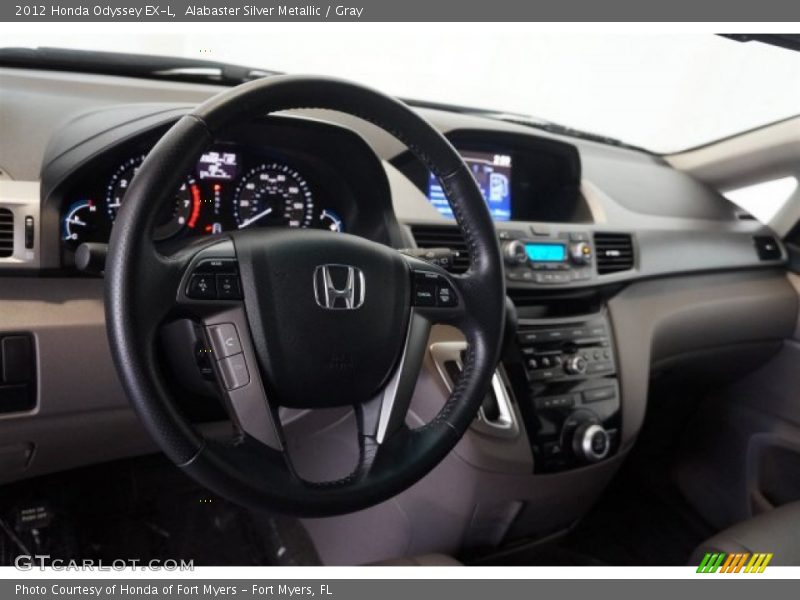 Alabaster Silver Metallic / Gray 2012 Honda Odyssey EX-L