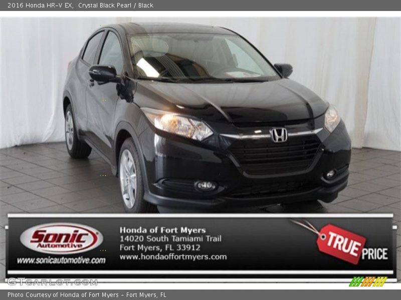 Crystal Black Pearl / Black 2016 Honda HR-V EX