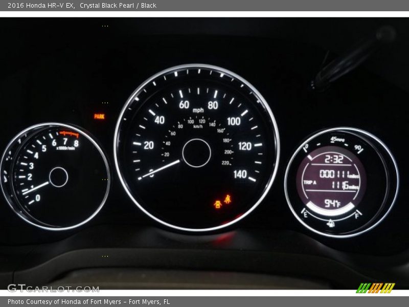 Crystal Black Pearl / Black 2016 Honda HR-V EX
