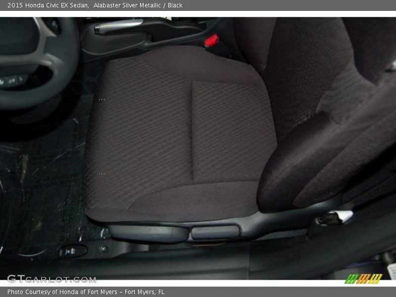Alabaster Silver Metallic / Black 2015 Honda Civic EX Sedan